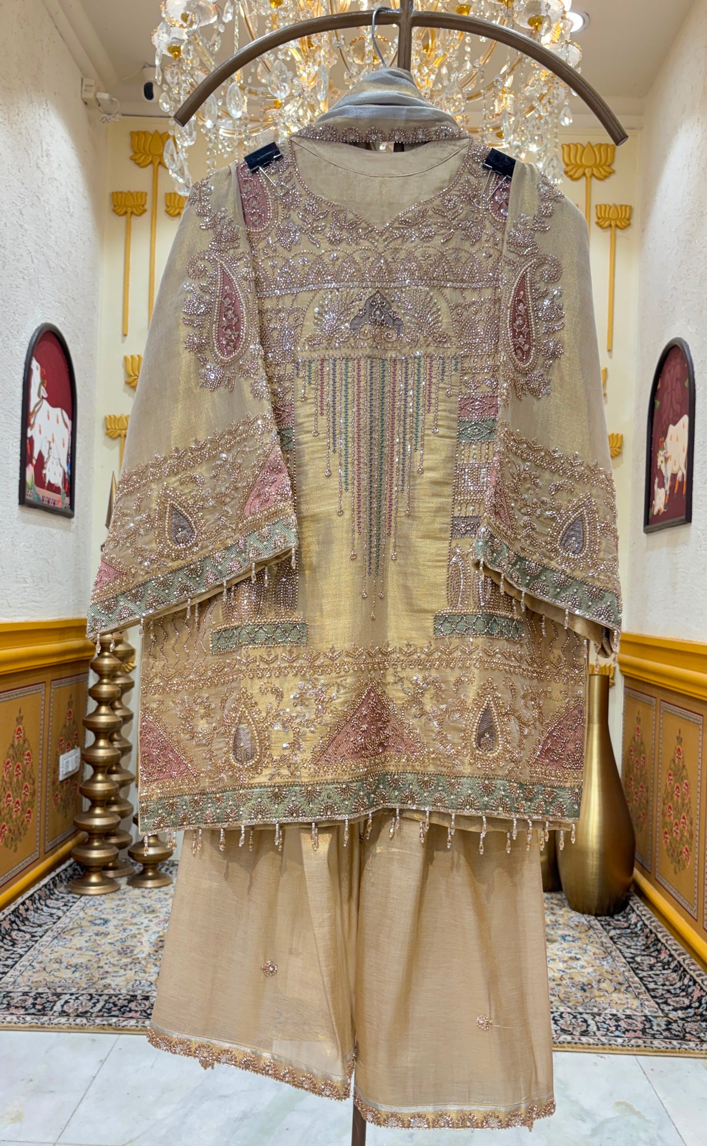 Zarmina Tissue Sharara Set