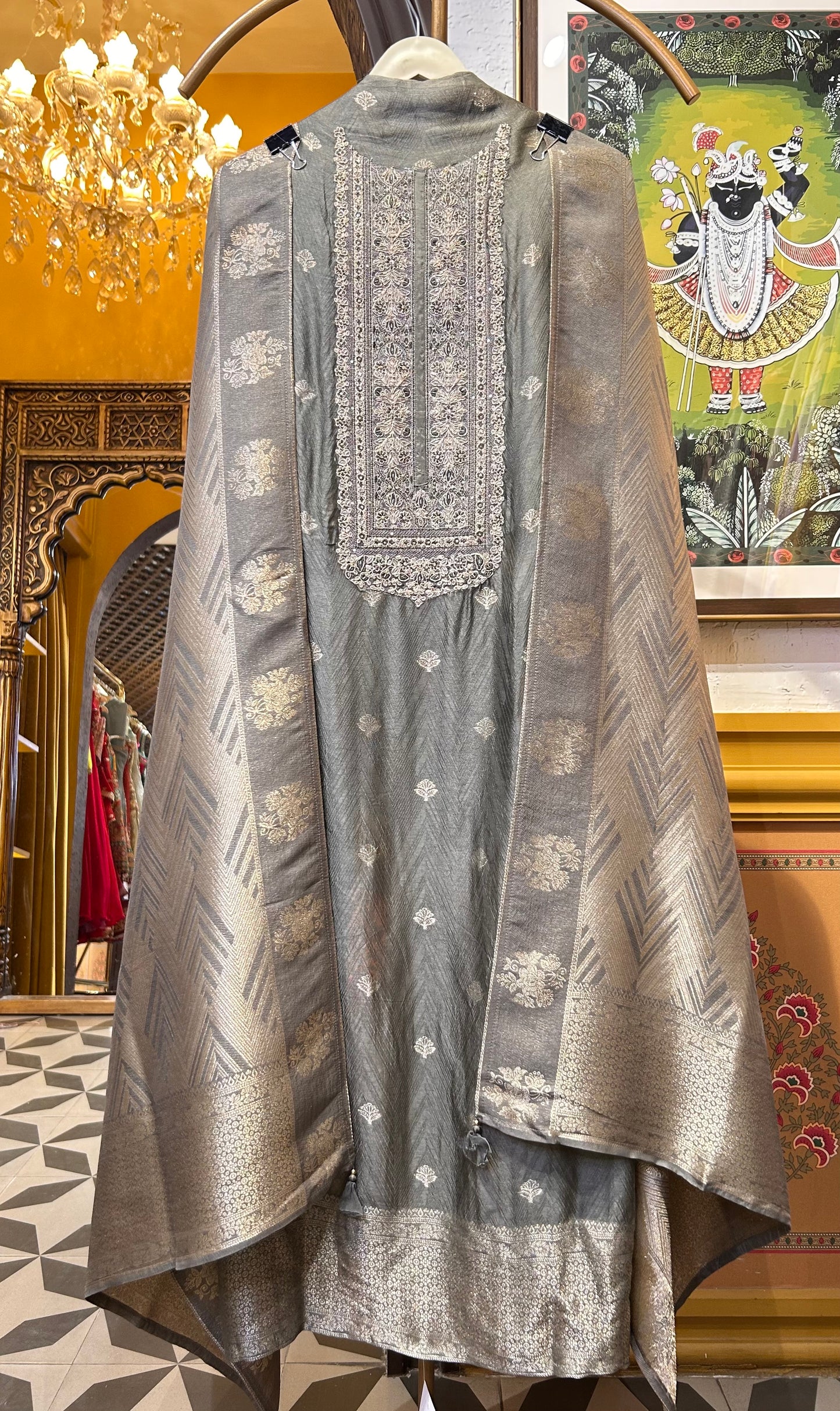 Auréline Shimmer Pure Silk Suit