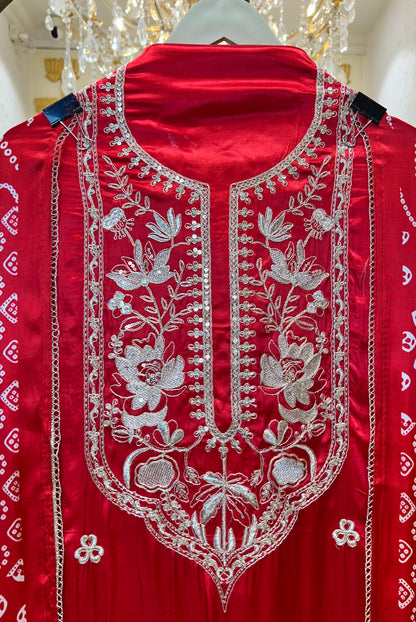 Muraqqa Gaji Silk Suit