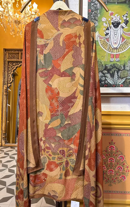 Mahroza Pashmina Suit (Mustard)