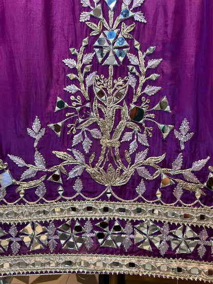Afsheené-Noor Organza Suit (Purple)