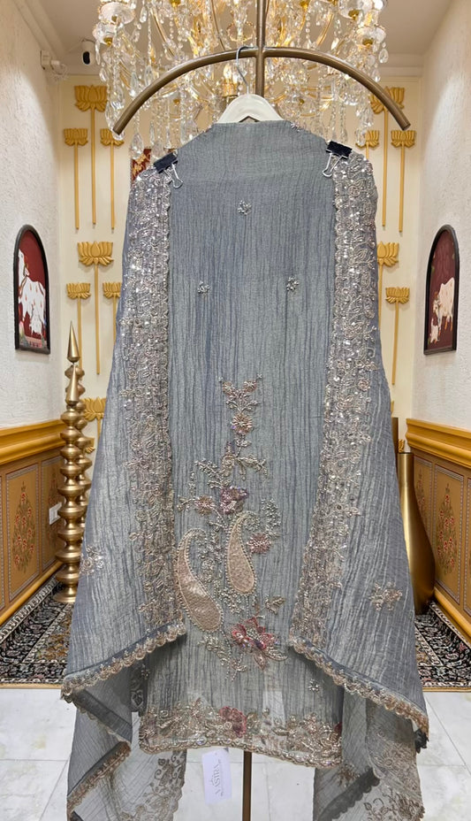 Iraaya Kinari Softloom Suit (Blue)