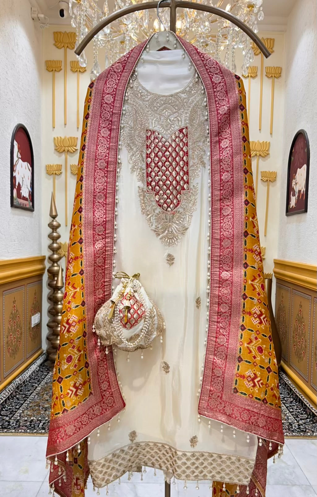 Zehryn Dori Patch Silk Suit