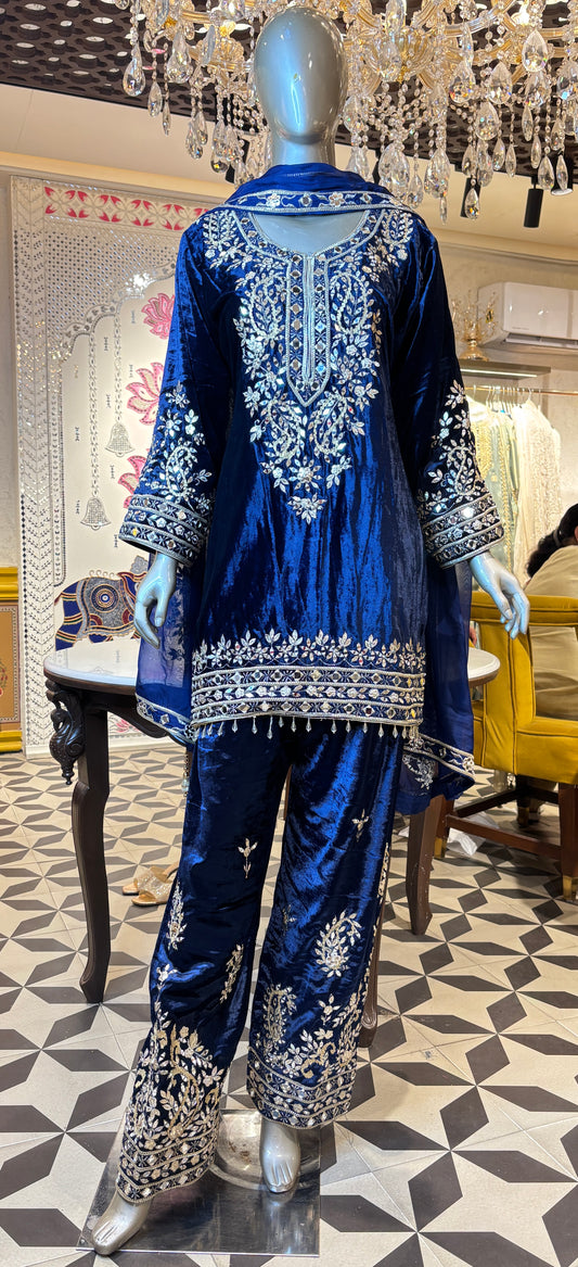 Samaara Velvet Farshi Suit