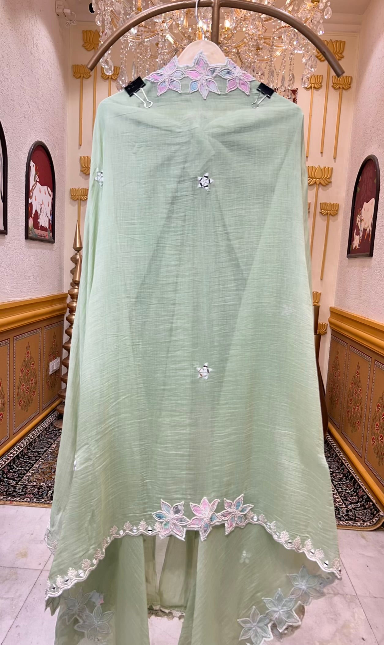 Nazira Mul Aaina Suit (Green)