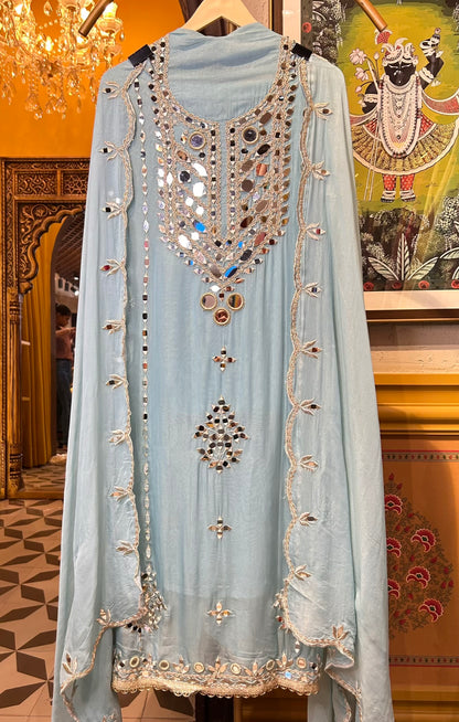 Chamakte Naqsh Suit (Blue)