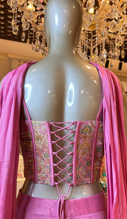 Rangmahal Crop Top Set