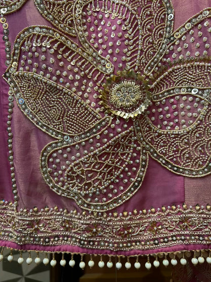 Eshara Organza Suit (Pink)