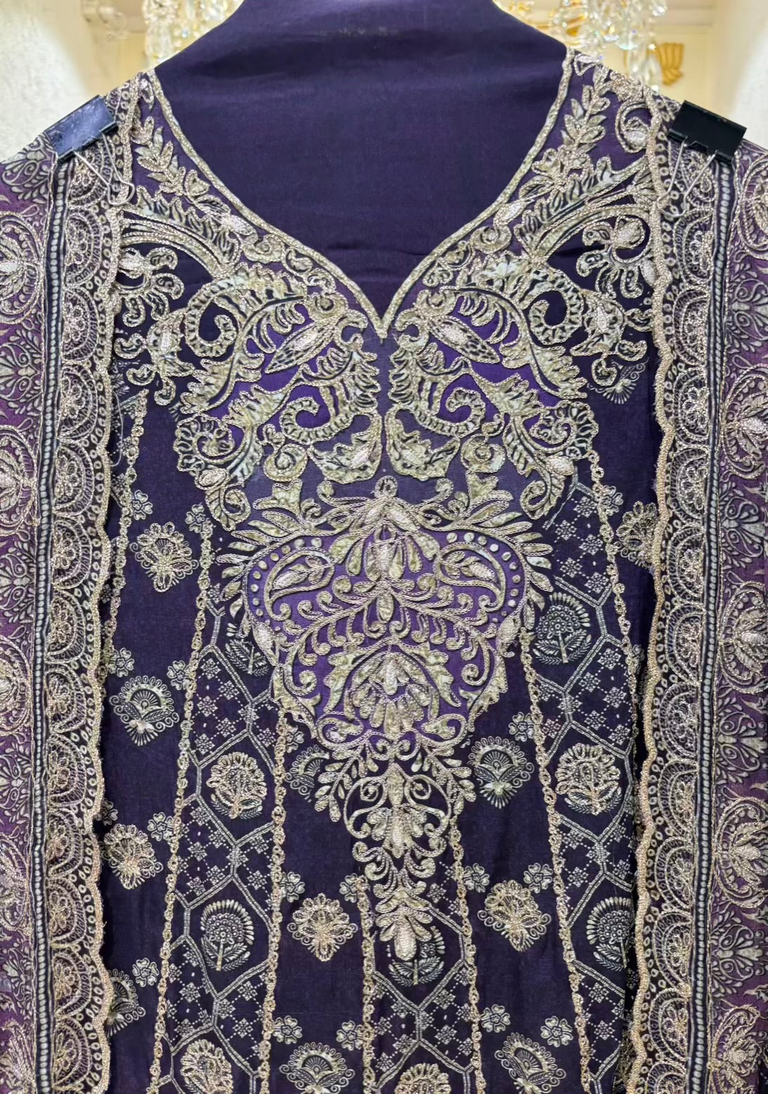 Kiara Zari Crepe Suit