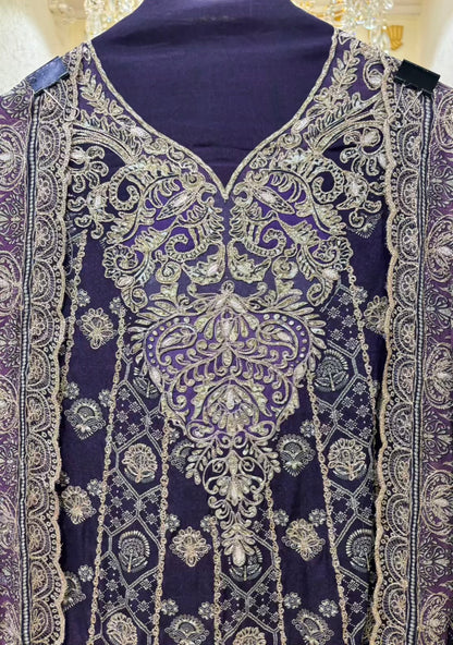 Kiara Zari Crepe Suit