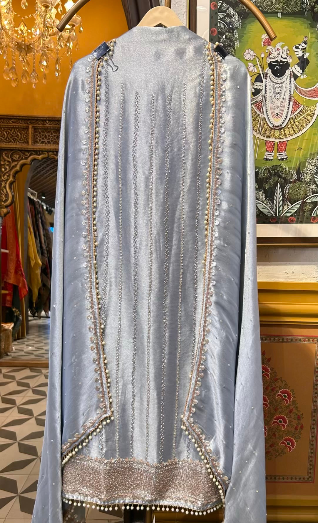 Ruhmehar Organza Suit (Blue)