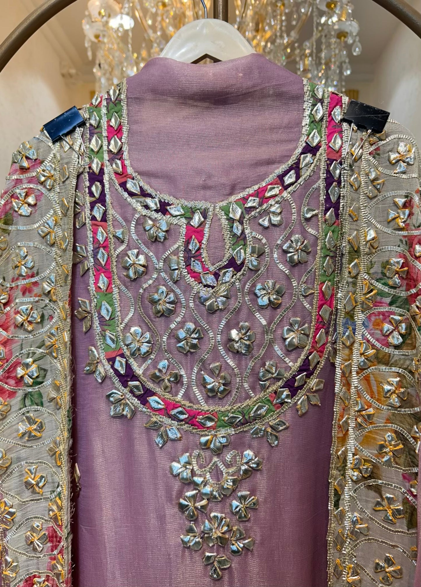 Zareeva Gota Noor Suit (Lavender)