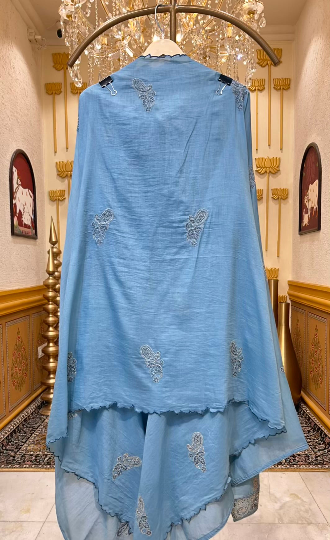 Afiya Cotton Noor Suit (Blue)