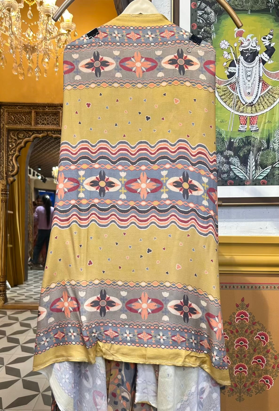 Eira Pashmina Suit (Silver Grey)