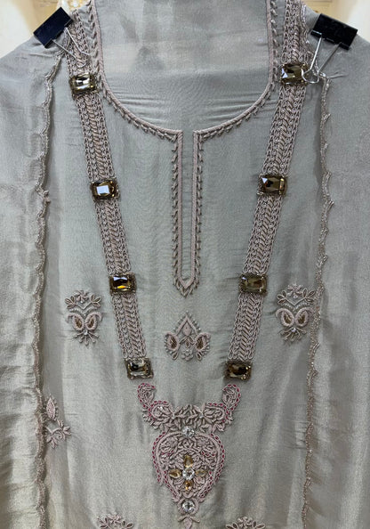 Naira Shimmer Organza Suit