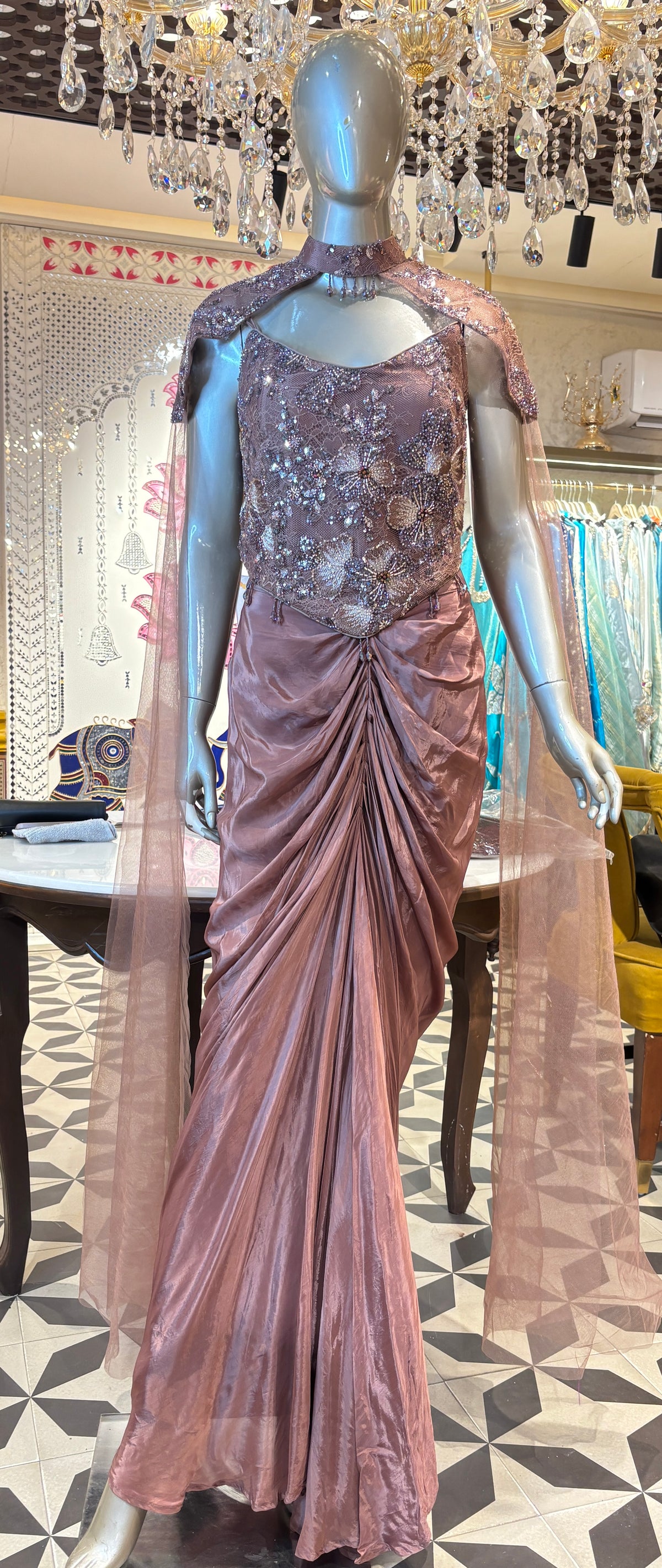 Mrigaya Cape Saree
