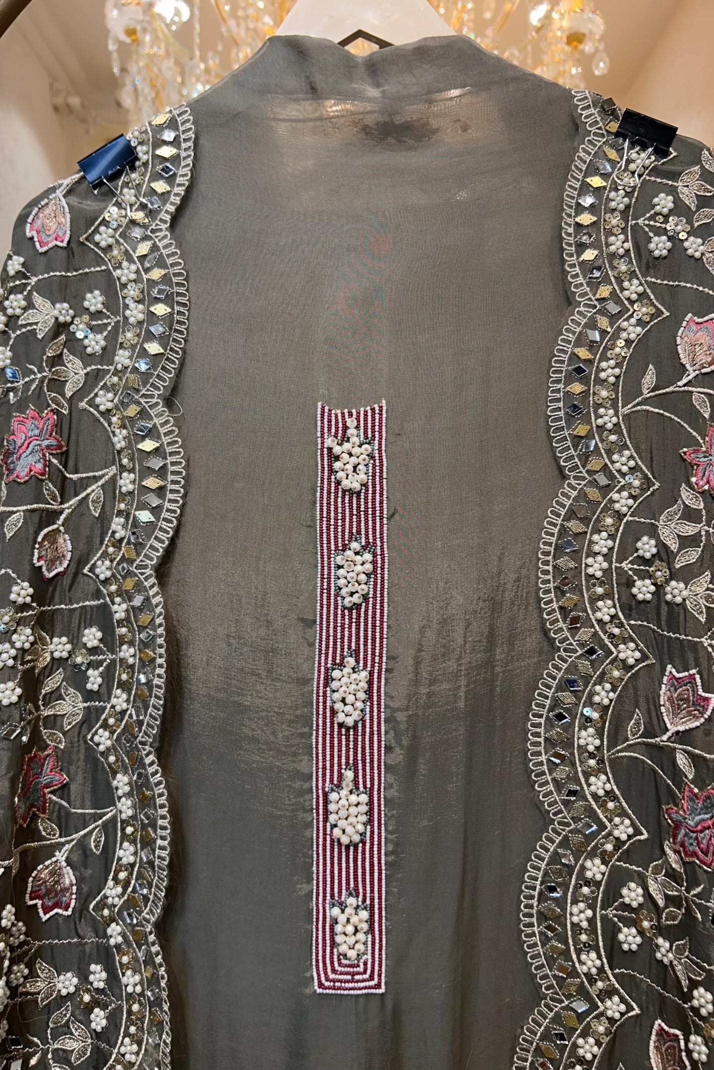 Ameera Naqsh Suit (Olive Green)