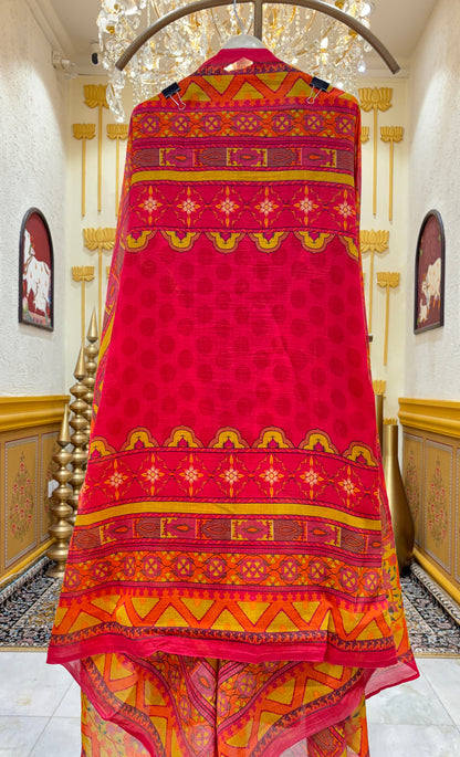 Mehrzoya Mul Chanderi Suit