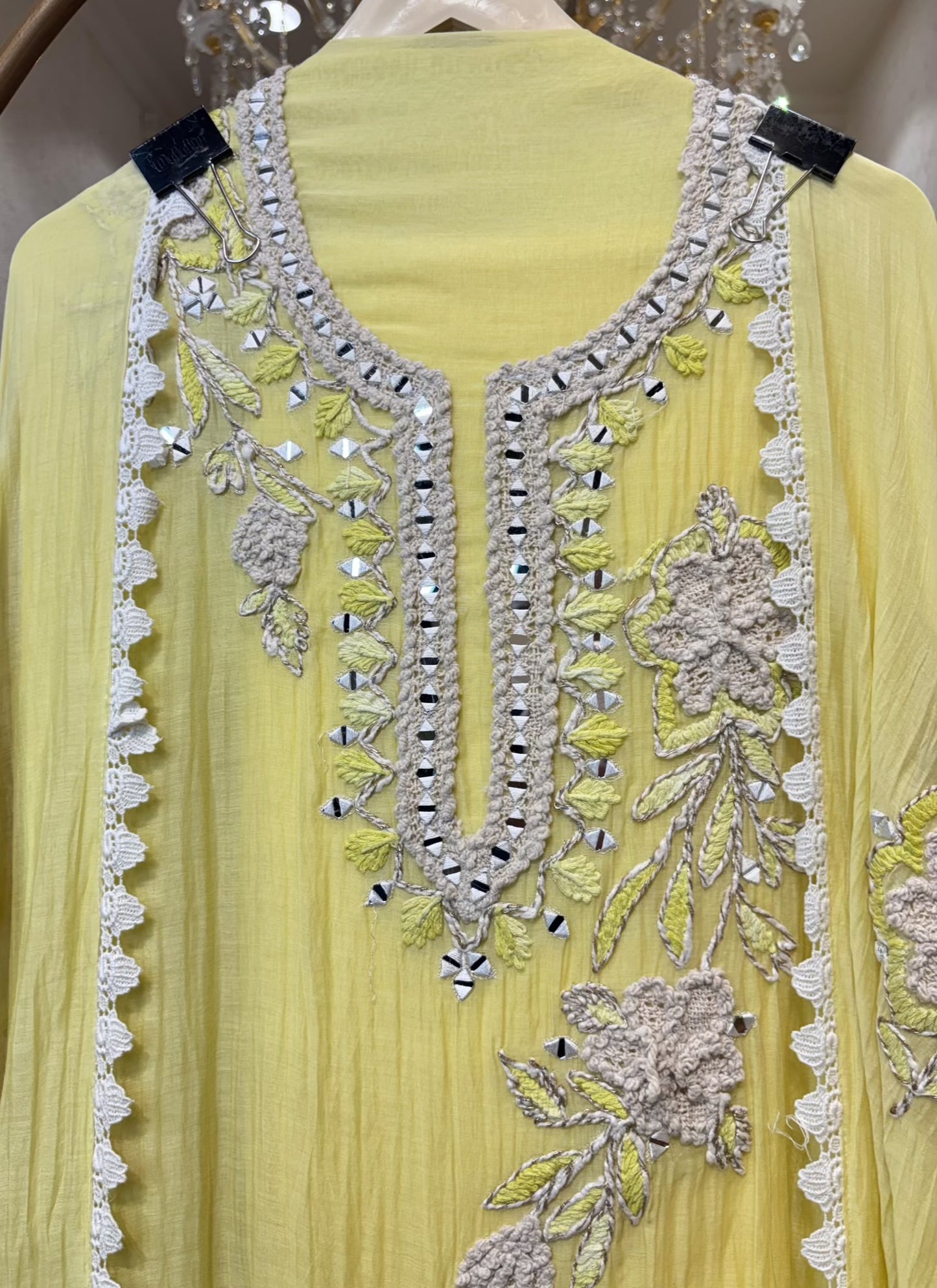 Sahira Aaina Dori Suit (Yellow)