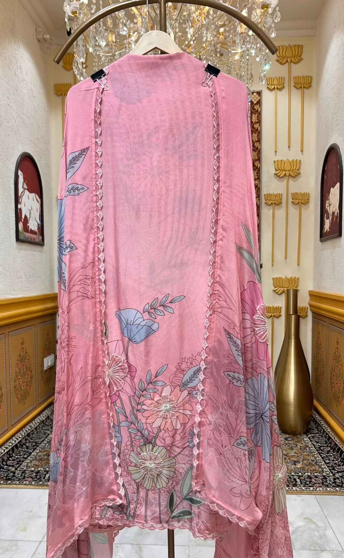 Eshira Print Noor Suit (Pink)