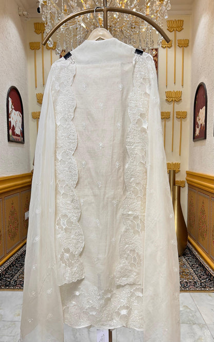 Elira Appliqué Loom Suit (Ivory 2)