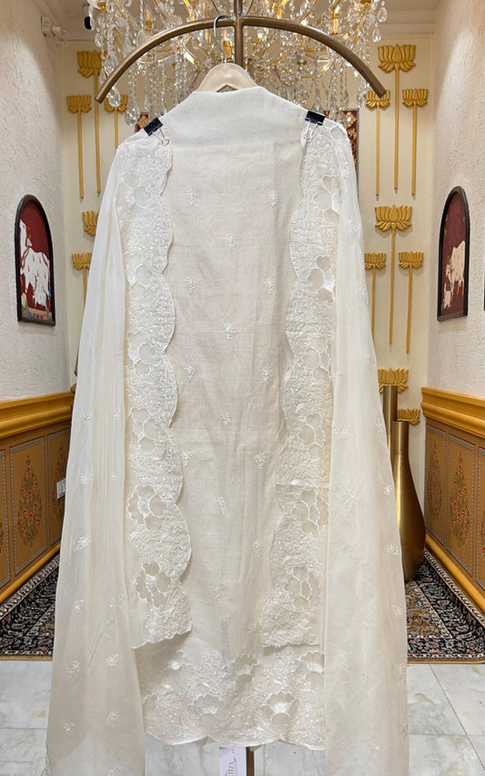 Elira Appliqué Loom Suit (Ivory 2)