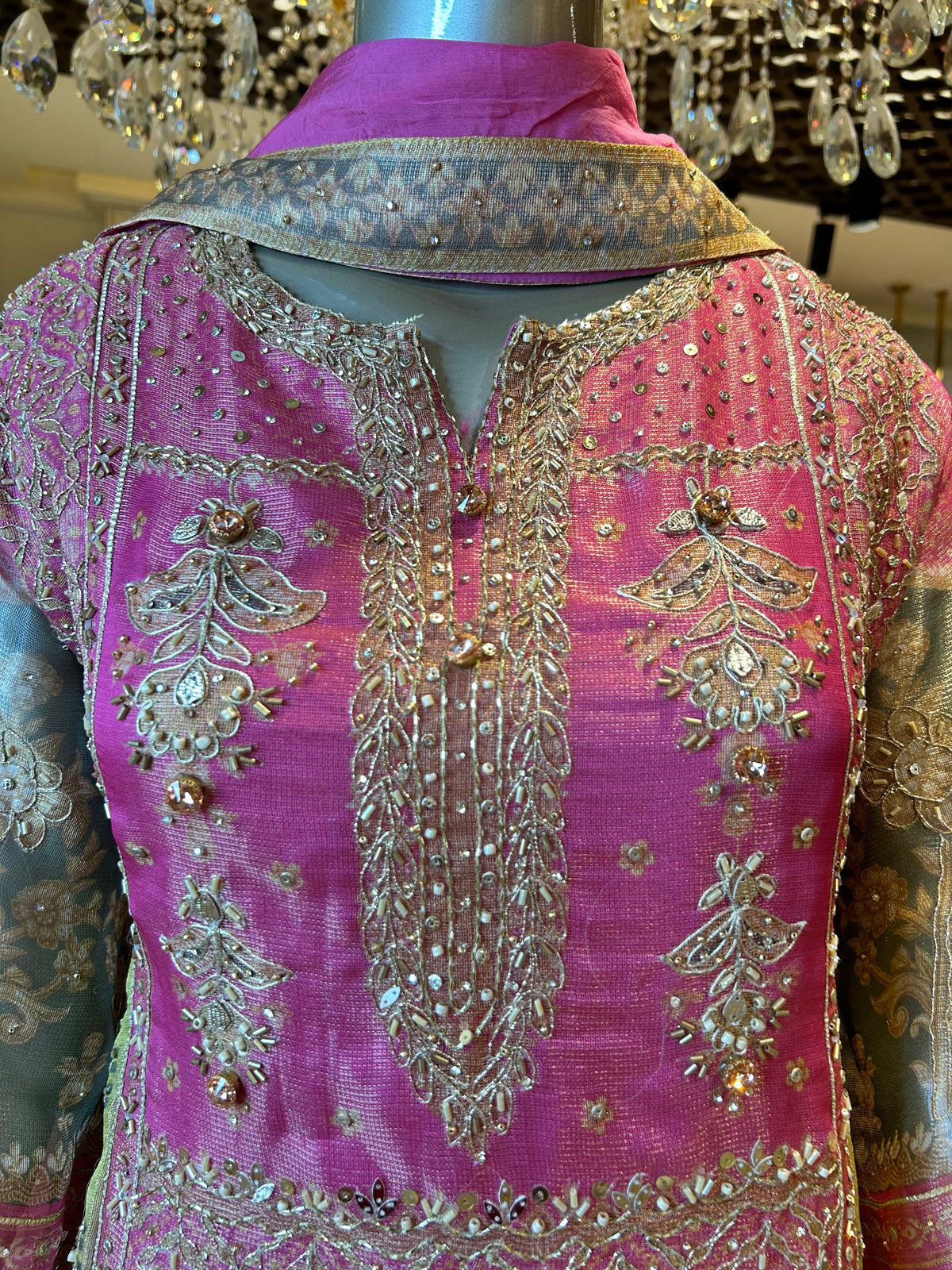 Zareenah Anarkali Set