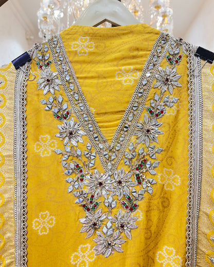 Mehrang Bandhani Suit