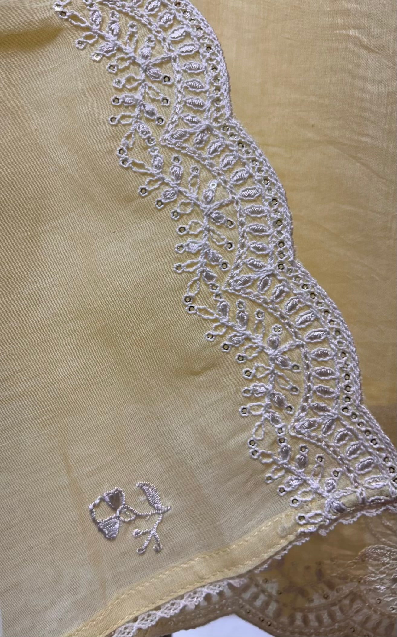 Ishara Mul Chanderi Suit (Yellow)