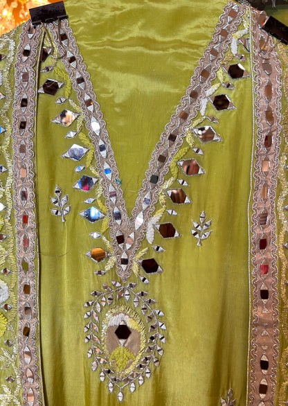 Aaina-e-Noor (Lemon Green)