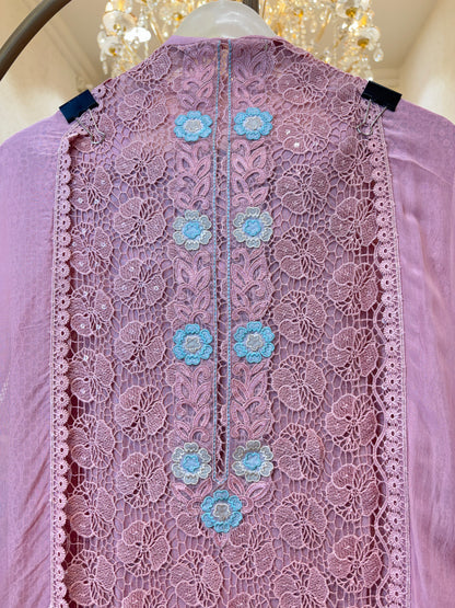 Noorbano Organza Lace Suit