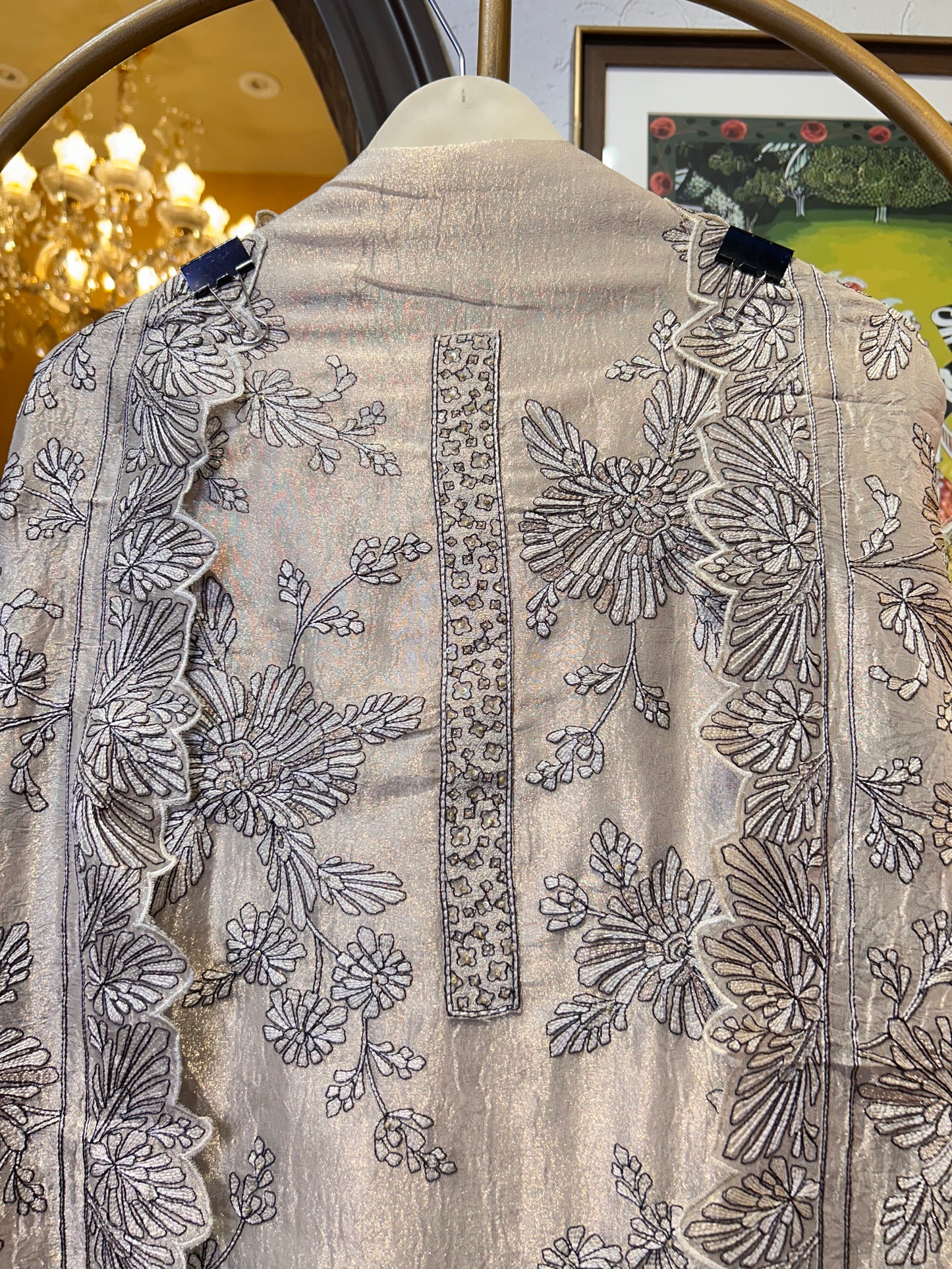 Luméra Threadé Tissue Organza Suit