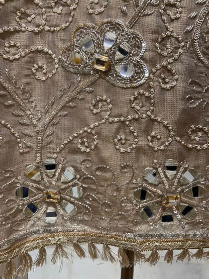 Zarvisha Aaina Kinari Suit (Beige)