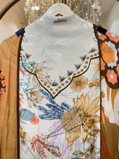 Aafiya Pastel Whisper Suit (Brown)