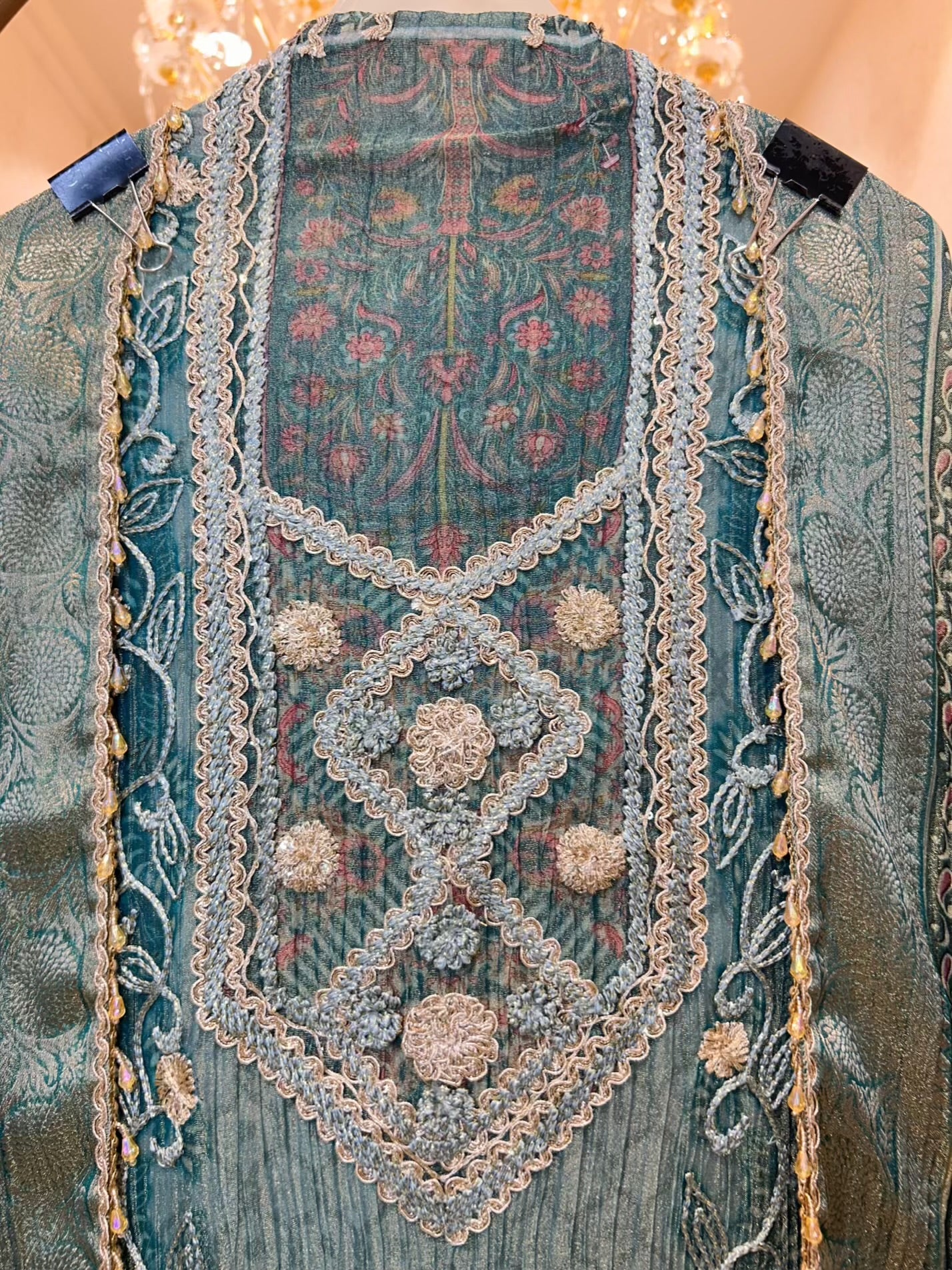 Noor Dori Crush Tissue Suit
