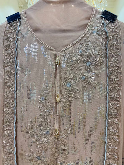 Saera Sequin Georgette Suit