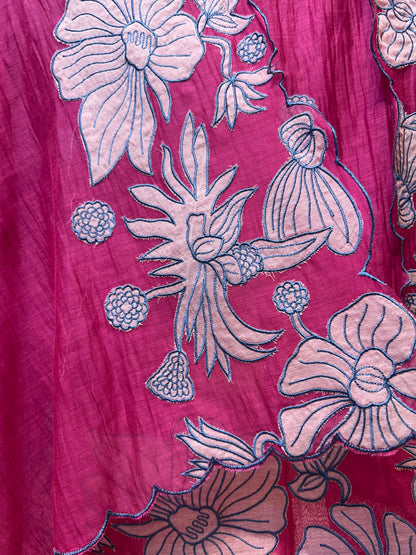 Aarini Appliqué Veil Suit (Pink)