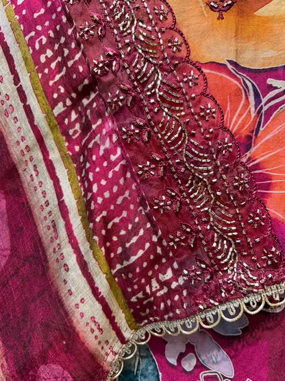 Siyana Artline Suit (Dark Pink)