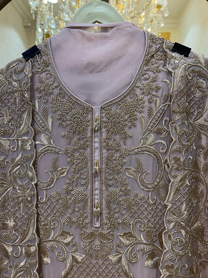 Mehzaar Handcrafted Organza Suit