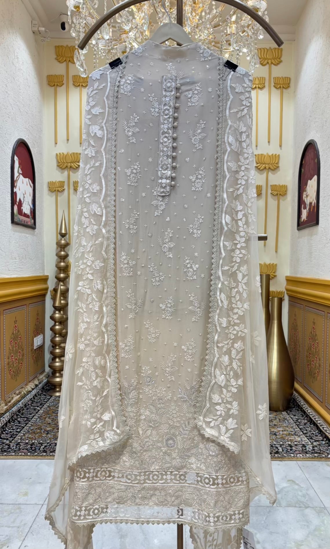 Mehrnaz Zari Georgette Suit