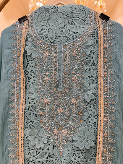 Ira Crochet Chanderi Suit