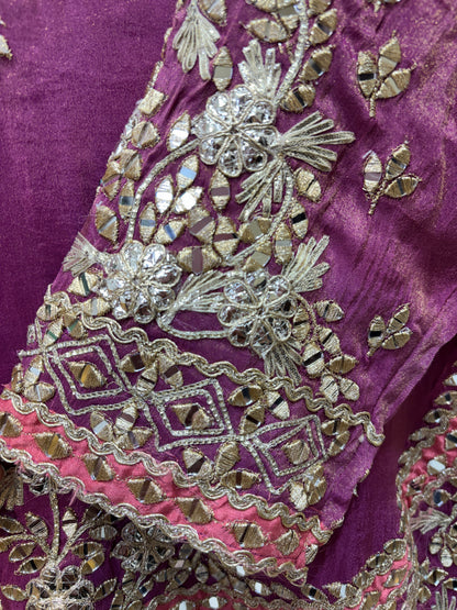 Noorvika Mirror Organza Gharara Set