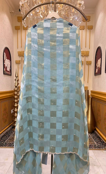 Zehraani Sequin Naqsh Suit (Powder Blue)