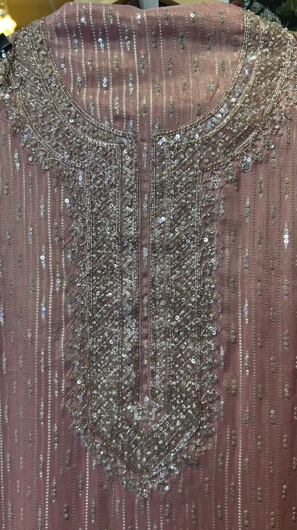 Zarqara Shimmer Organza Suit