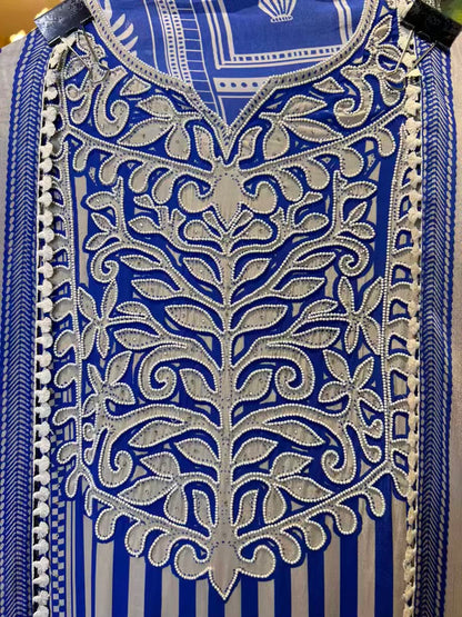 Sajawat Crêpe Suit (Blue)