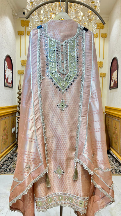 Saanjh Brocade Silk Suit
