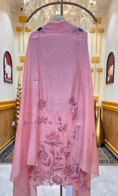 Saanvi Appliqué Grace Suit (Light Pink)