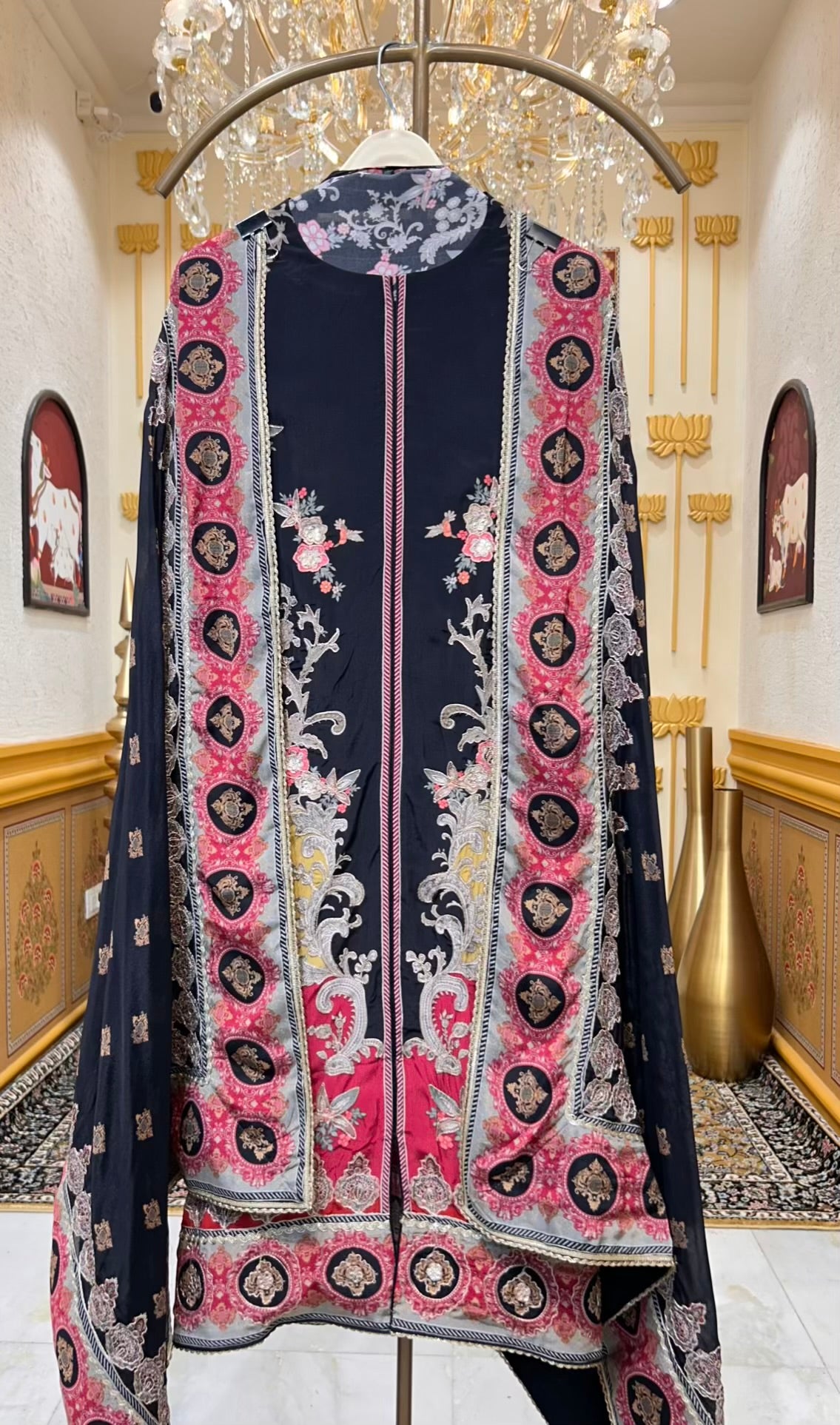 Iraaya Zari Print Élan (Black)