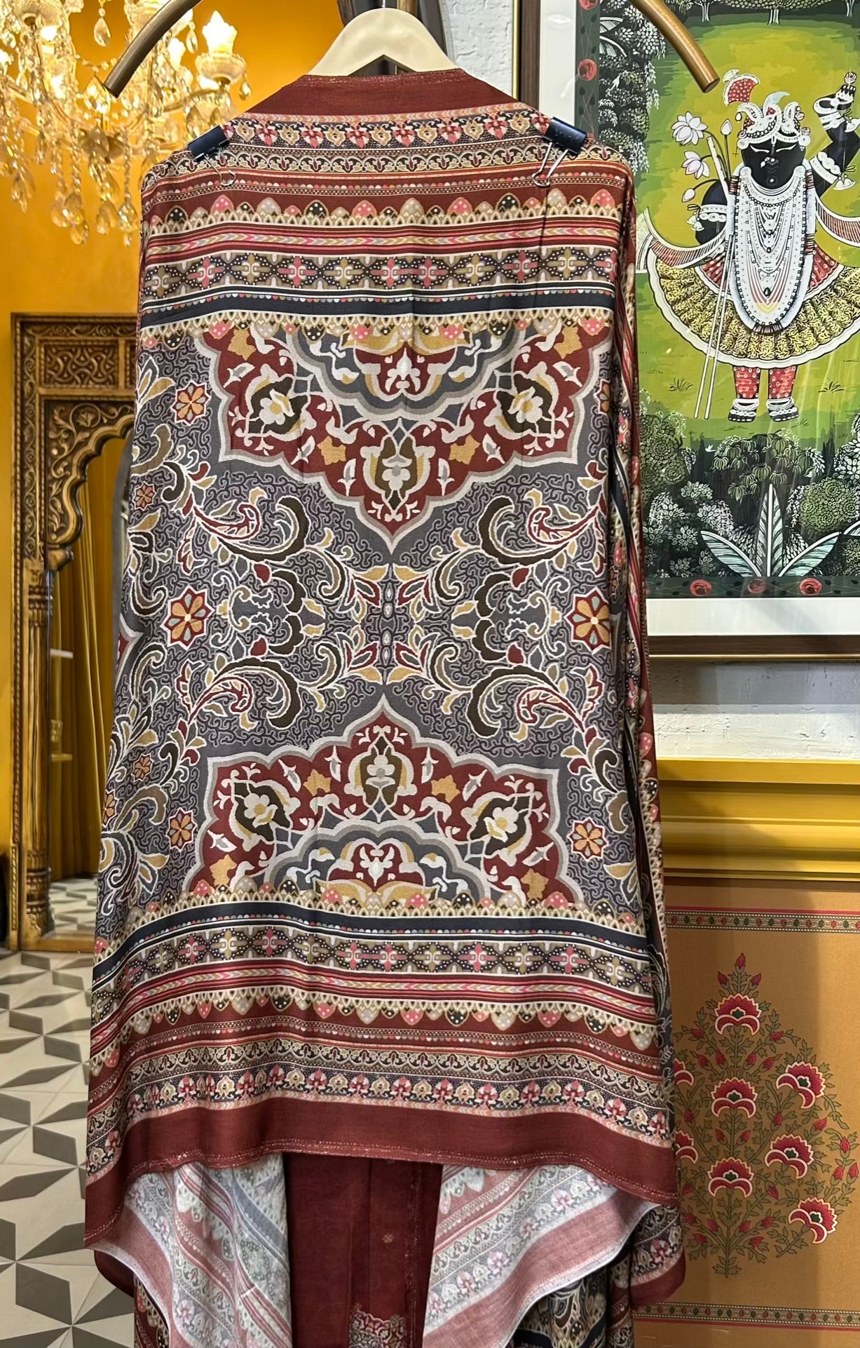 Siyana Pashmina Suit (Maroon)