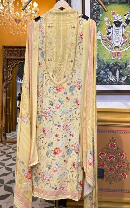 Ruhani-é-Pashm Suit (Yellow)